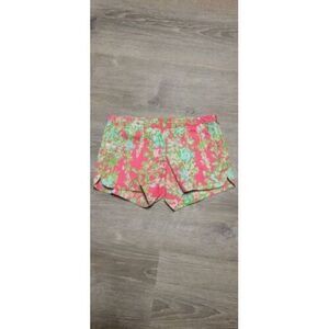 Lilly‎ Pulitzer Womens Size 00 The Buttercup Short Pink Floral 100% Cotton
